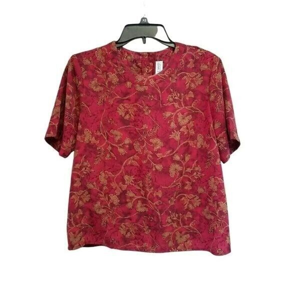 Bundle Lot of 4 Liz Baker Shein Womens Sz M Short Sleeve Blouse - Picture 2 of 10